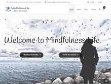 Tablet Screenshot of mindfulnesslife.com